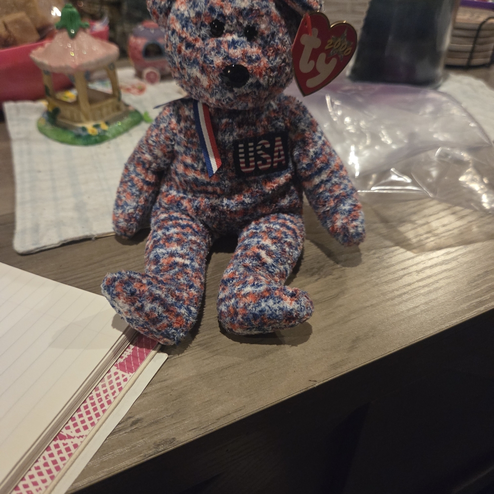 Ty Multicolor USA Bear Plush